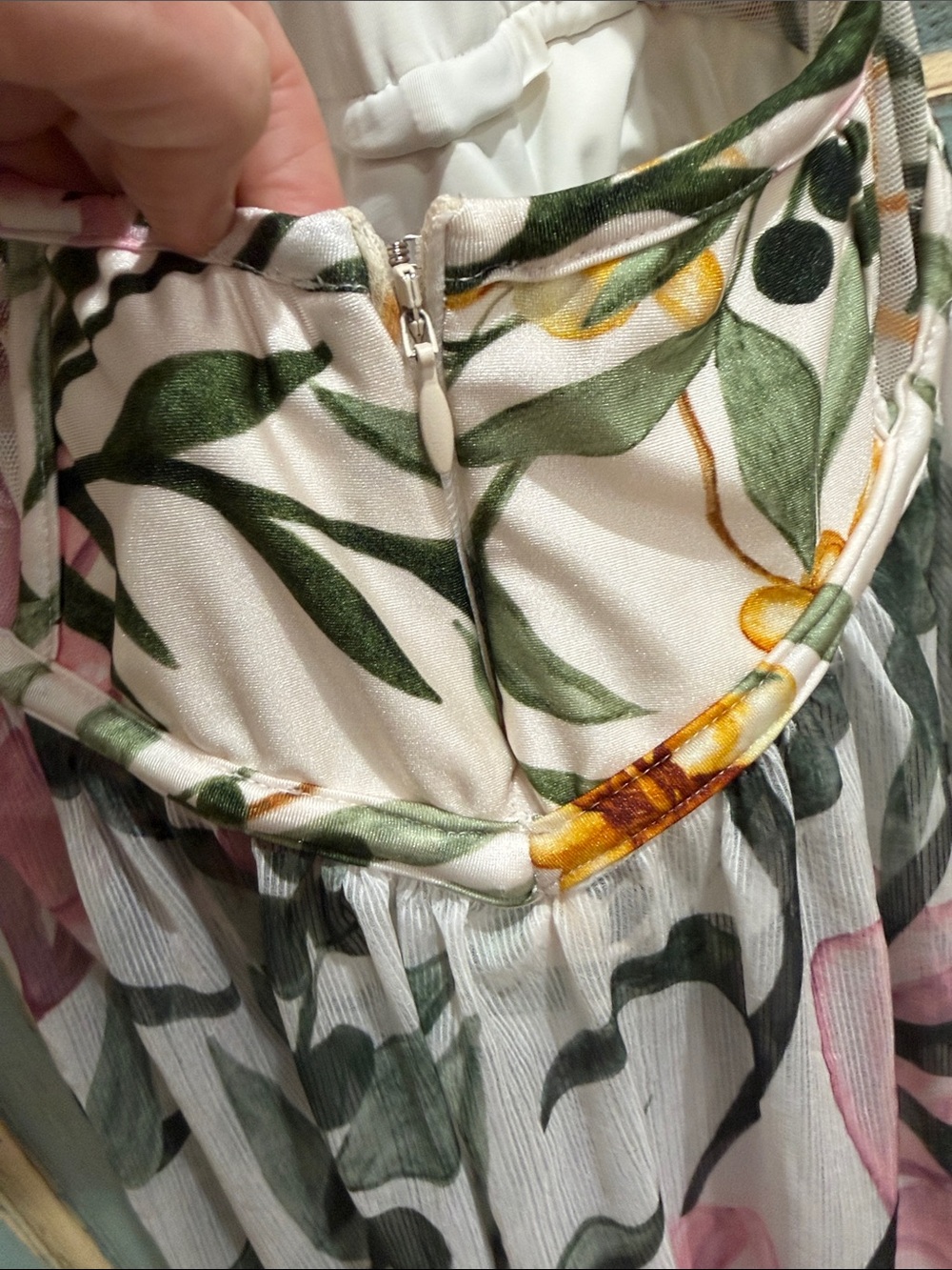 PatBo Cutout Maxi Dress Tropical Floral Bodysuit 2 - Picture 7 of 15